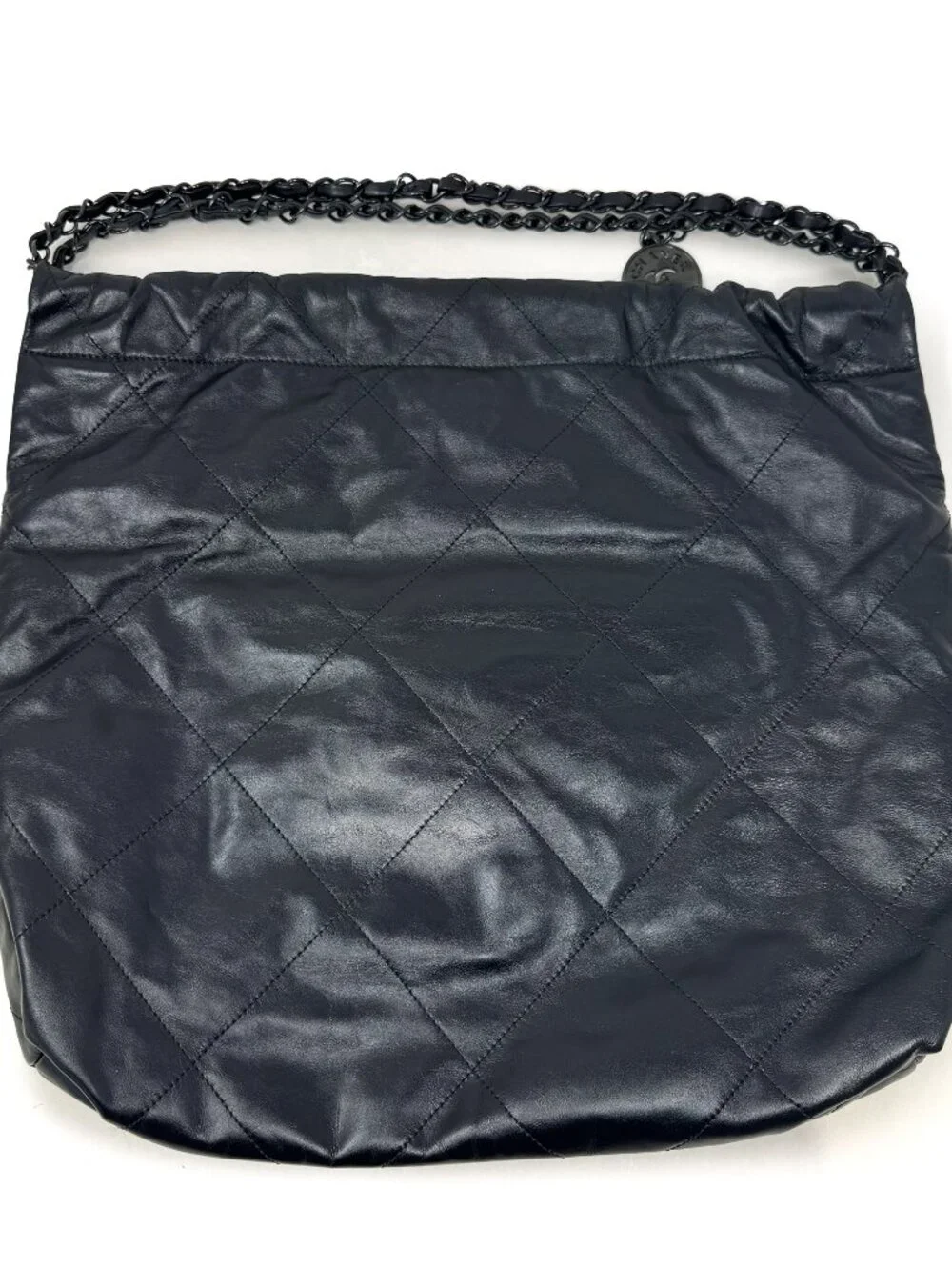 Chanel Calfskin Quilted Regular Chanel 22 So Black